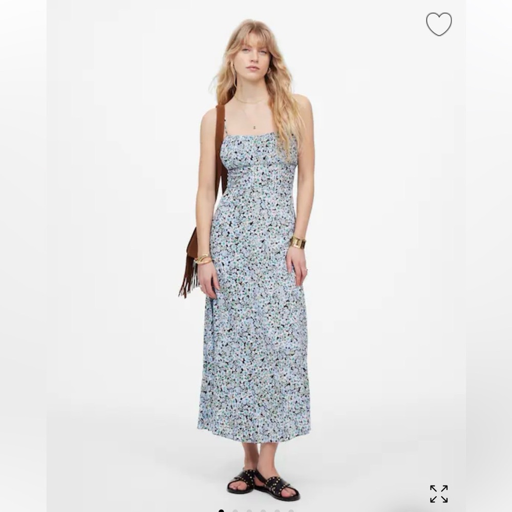 NWT!! Madewell Blue Floral Maxi Dress